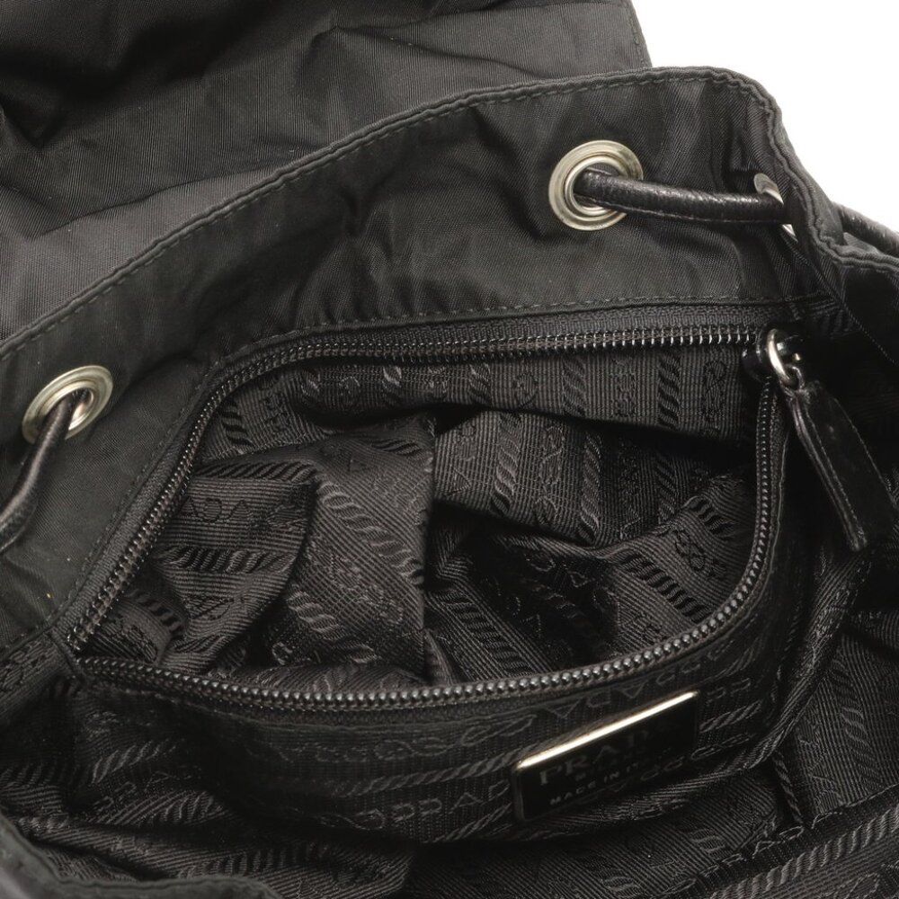 Prada Small Tessuto Backpack Bag with Chain B4821 - Picture 11 of 16